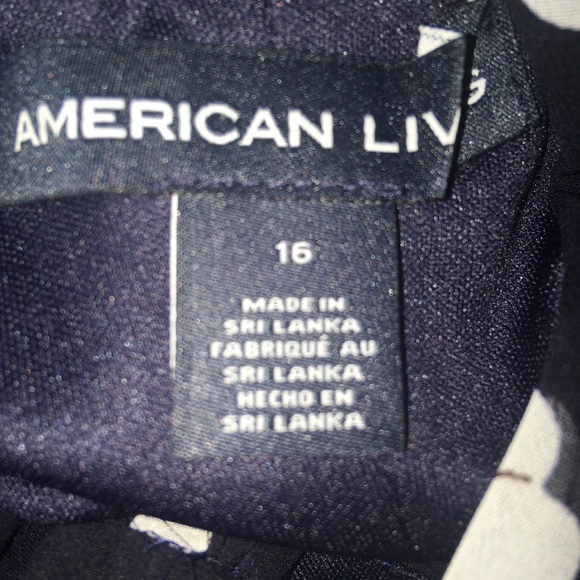 American Living Black/White Poppy Sheath Dress NWT - Picture 7 of 8